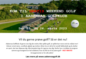 Gratis Weekend Golf - Dag 2 @ Aabenraa Golfklub
