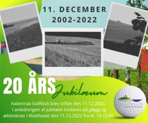 20 års Jubilæum i Aabenraa Golfklub